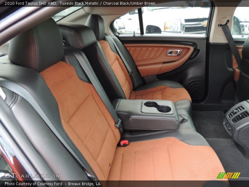 Tuxedo Black Metallic / Charcoal Black/Umber Brown 2010 Ford Taurus SHO AWD