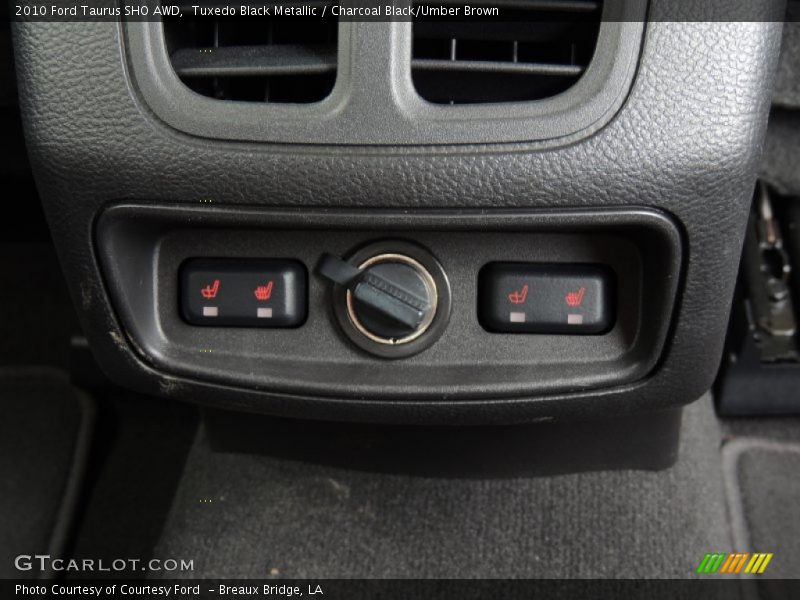 Tuxedo Black Metallic / Charcoal Black/Umber Brown 2010 Ford Taurus SHO AWD