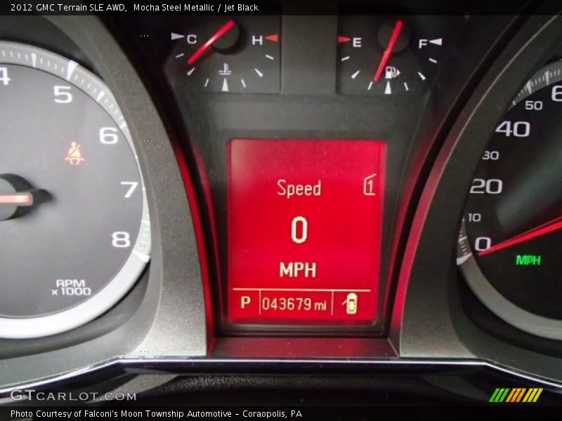 Mocha Steel Metallic / Jet Black 2012 GMC Terrain SLE AWD