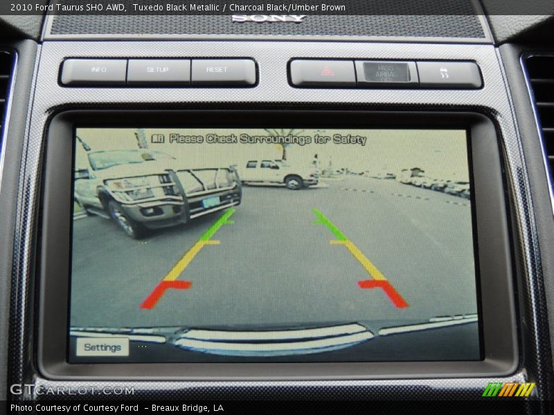 Tuxedo Black Metallic / Charcoal Black/Umber Brown 2010 Ford Taurus SHO AWD