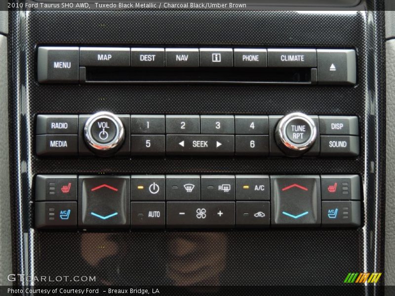 Tuxedo Black Metallic / Charcoal Black/Umber Brown 2010 Ford Taurus SHO AWD