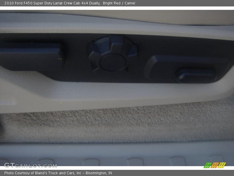 Bright Red / Camel 2010 Ford F450 Super Duty Lariat Crew Cab 4x4 Dually