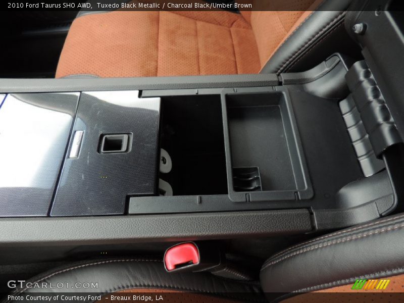 Tuxedo Black Metallic / Charcoal Black/Umber Brown 2010 Ford Taurus SHO AWD