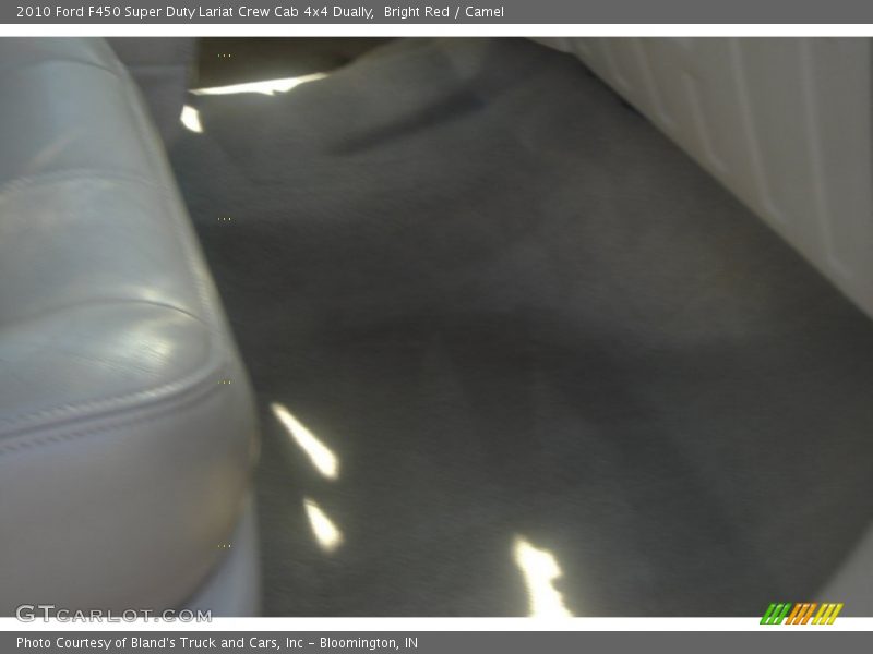 Bright Red / Camel 2010 Ford F450 Super Duty Lariat Crew Cab 4x4 Dually