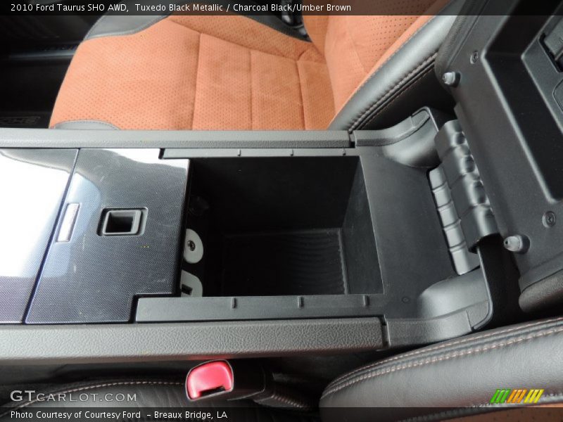 Tuxedo Black Metallic / Charcoal Black/Umber Brown 2010 Ford Taurus SHO AWD