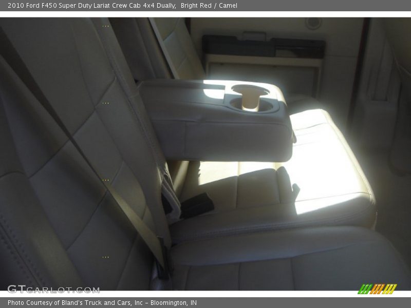 Bright Red / Camel 2010 Ford F450 Super Duty Lariat Crew Cab 4x4 Dually