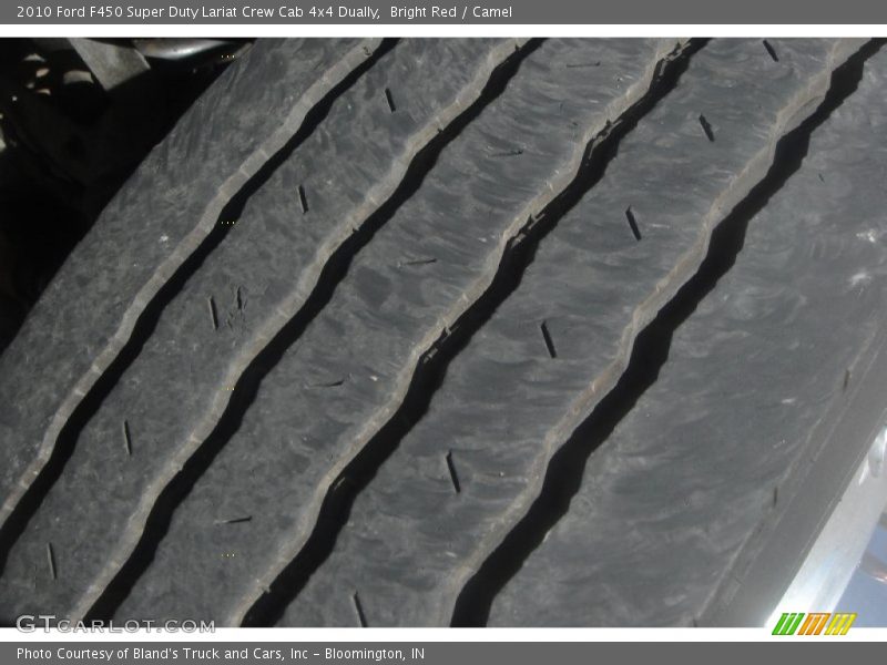 Bright Red / Camel 2010 Ford F450 Super Duty Lariat Crew Cab 4x4 Dually