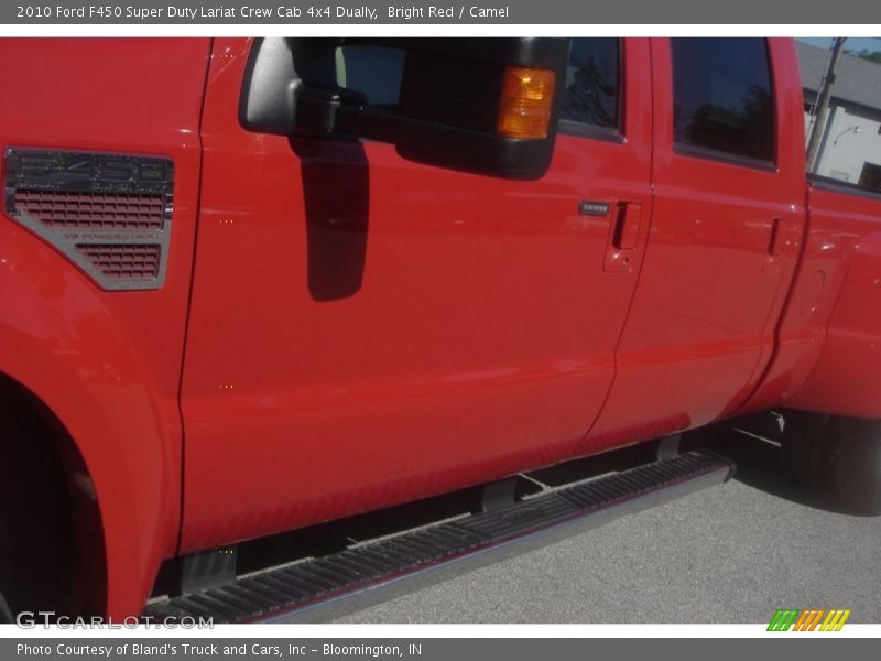 Bright Red / Camel 2010 Ford F450 Super Duty Lariat Crew Cab 4x4 Dually