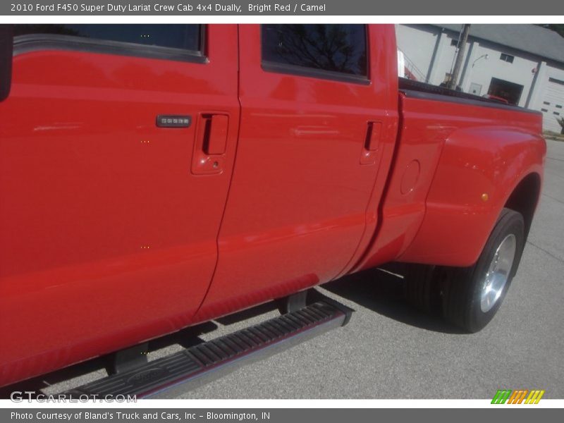 Bright Red / Camel 2010 Ford F450 Super Duty Lariat Crew Cab 4x4 Dually