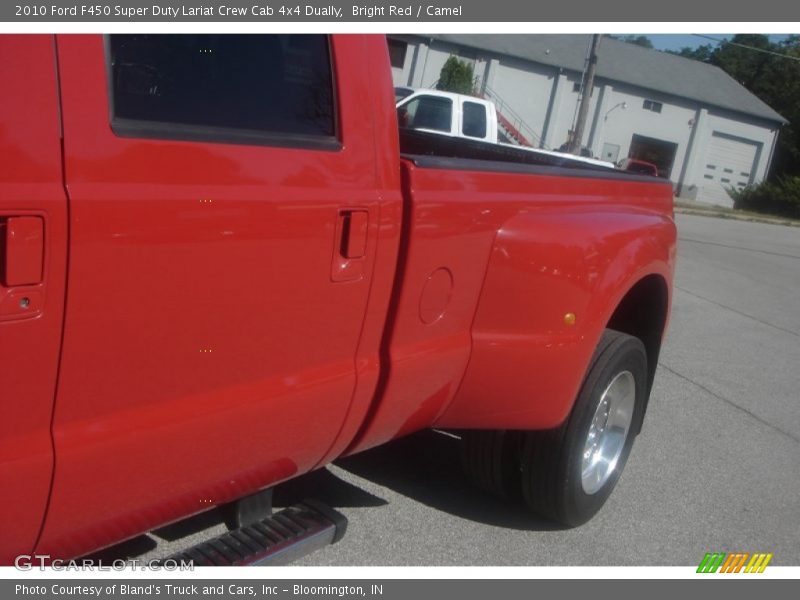 Bright Red / Camel 2010 Ford F450 Super Duty Lariat Crew Cab 4x4 Dually