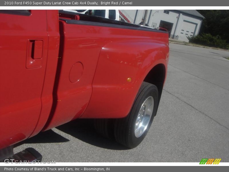 Bright Red / Camel 2010 Ford F450 Super Duty Lariat Crew Cab 4x4 Dually