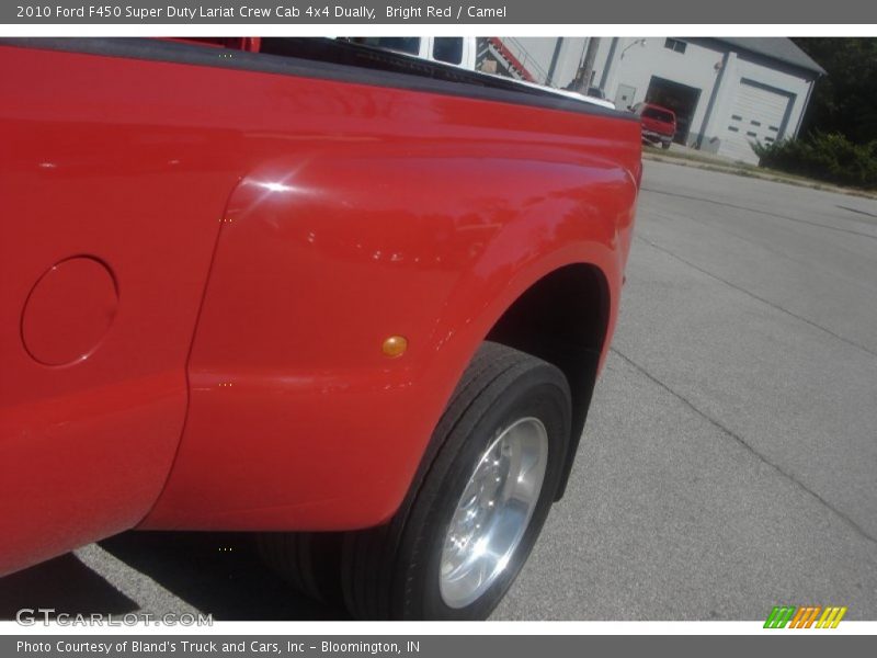 Bright Red / Camel 2010 Ford F450 Super Duty Lariat Crew Cab 4x4 Dually