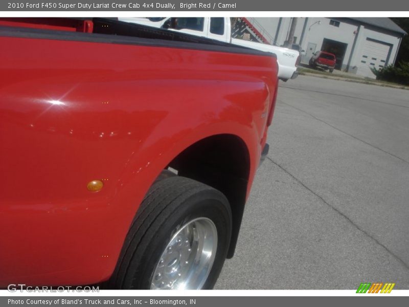 Bright Red / Camel 2010 Ford F450 Super Duty Lariat Crew Cab 4x4 Dually