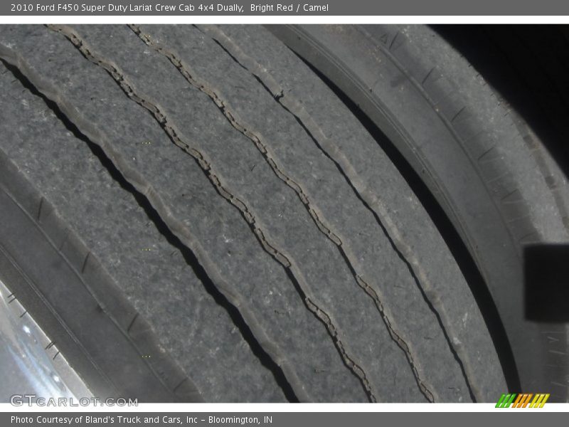 Bright Red / Camel 2010 Ford F450 Super Duty Lariat Crew Cab 4x4 Dually