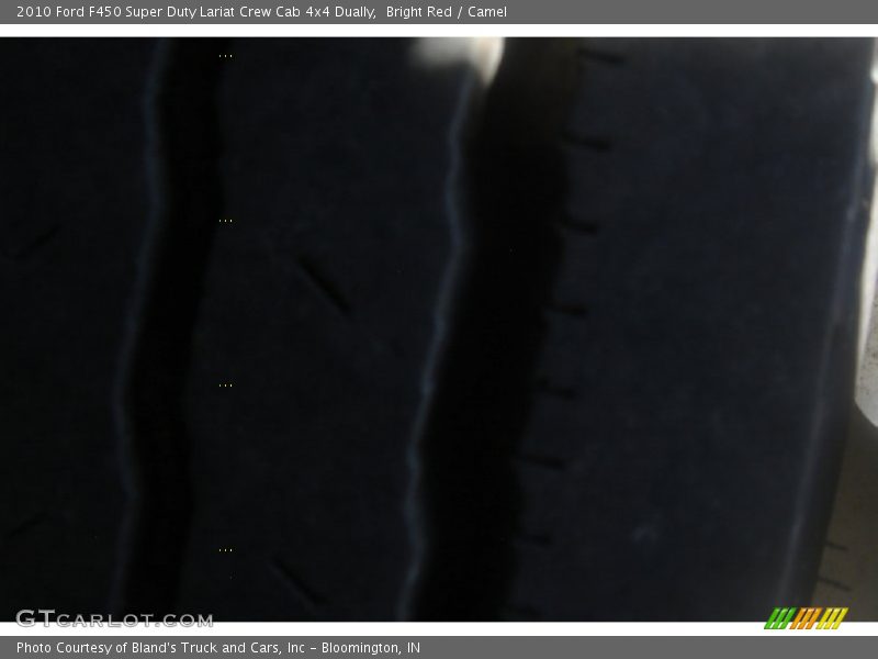 Bright Red / Camel 2010 Ford F450 Super Duty Lariat Crew Cab 4x4 Dually