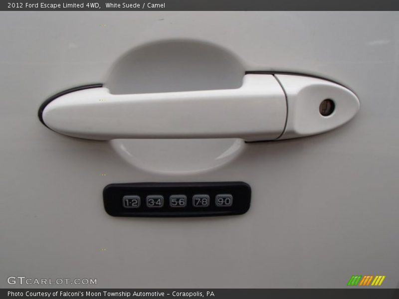 White Suede / Camel 2012 Ford Escape Limited 4WD