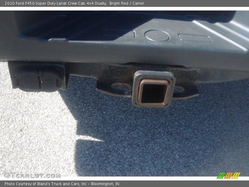 Bright Red / Camel 2010 Ford F450 Super Duty Lariat Crew Cab 4x4 Dually