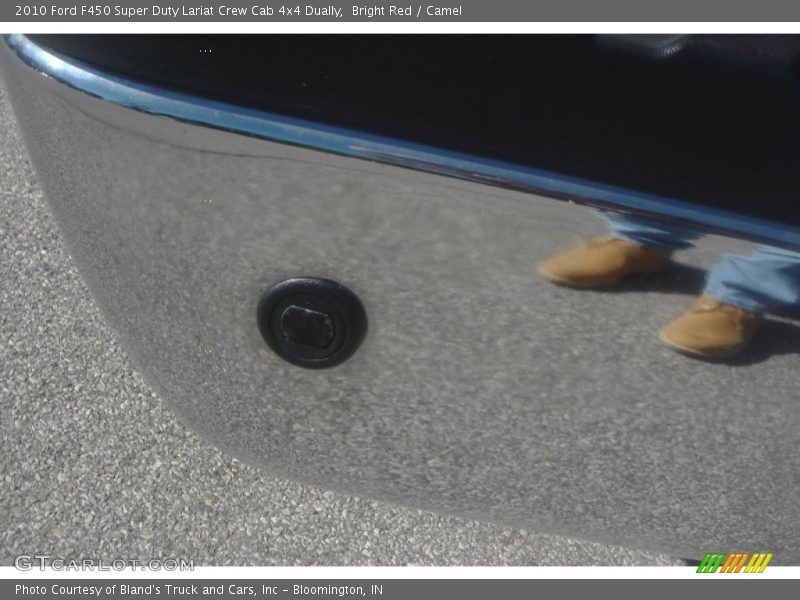 Bright Red / Camel 2010 Ford F450 Super Duty Lariat Crew Cab 4x4 Dually