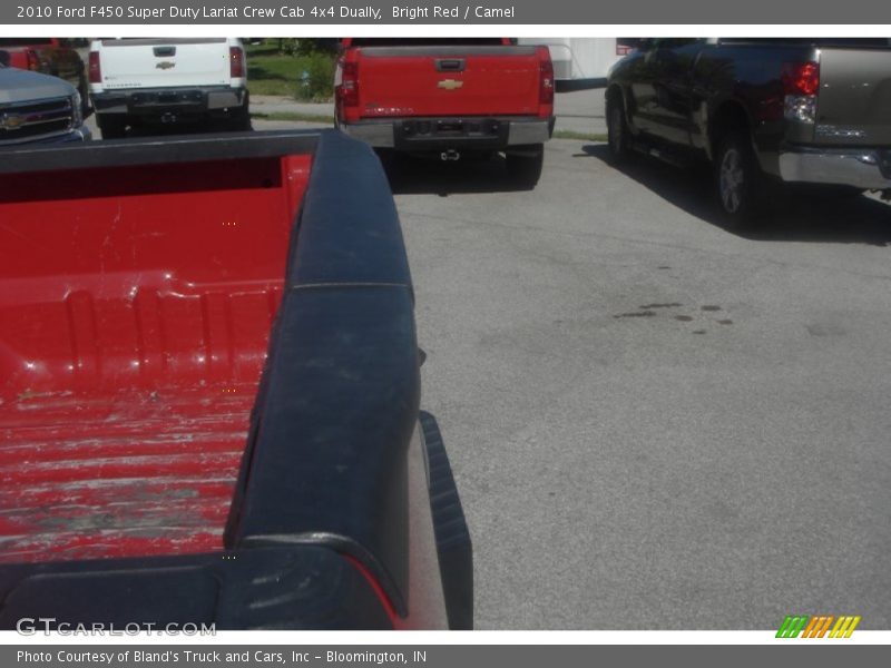 Bright Red / Camel 2010 Ford F450 Super Duty Lariat Crew Cab 4x4 Dually