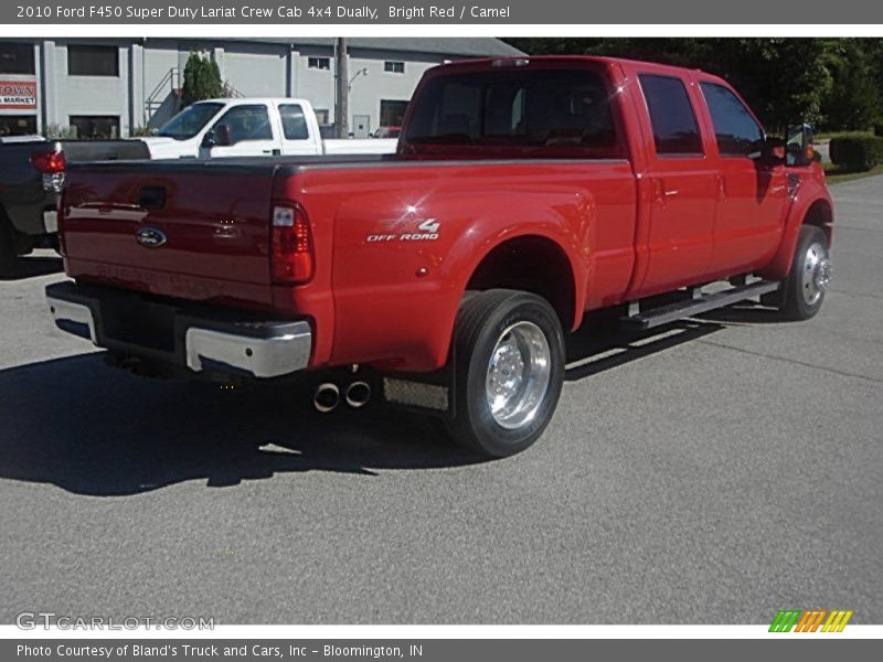 Bright Red / Camel 2010 Ford F450 Super Duty Lariat Crew Cab 4x4 Dually