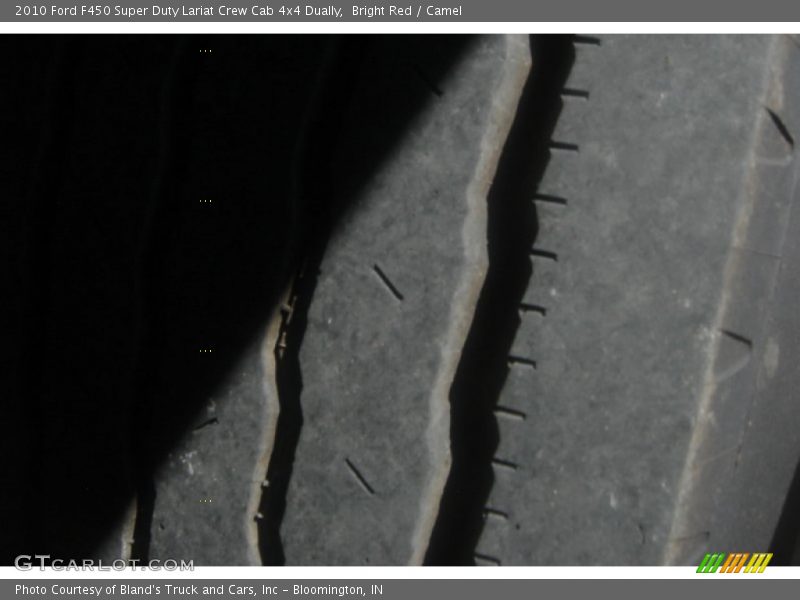 Bright Red / Camel 2010 Ford F450 Super Duty Lariat Crew Cab 4x4 Dually