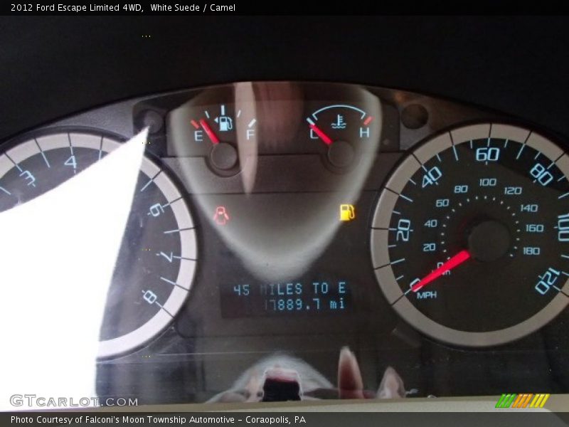 White Suede / Camel 2012 Ford Escape Limited 4WD