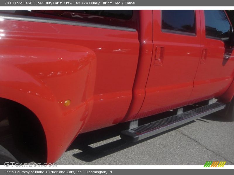 Bright Red / Camel 2010 Ford F450 Super Duty Lariat Crew Cab 4x4 Dually