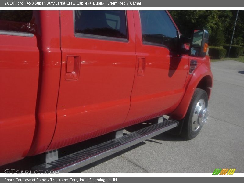 Bright Red / Camel 2010 Ford F450 Super Duty Lariat Crew Cab 4x4 Dually