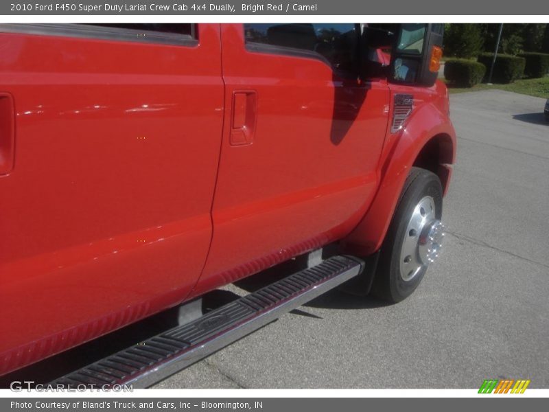 Bright Red / Camel 2010 Ford F450 Super Duty Lariat Crew Cab 4x4 Dually