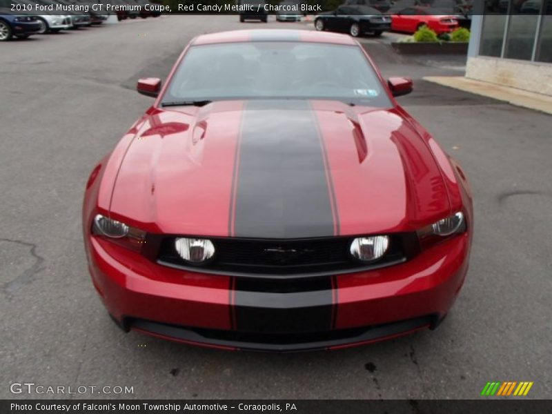 Red Candy Metallic / Charcoal Black 2010 Ford Mustang GT Premium Coupe