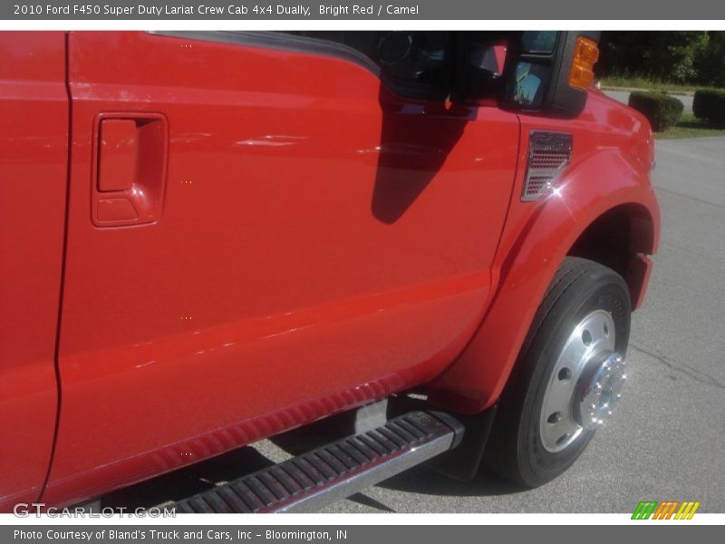 Bright Red / Camel 2010 Ford F450 Super Duty Lariat Crew Cab 4x4 Dually