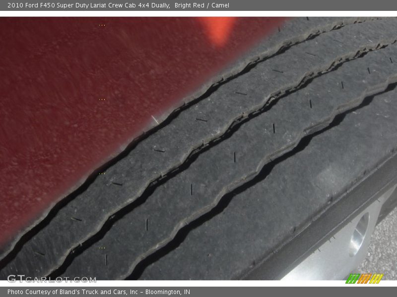 Bright Red / Camel 2010 Ford F450 Super Duty Lariat Crew Cab 4x4 Dually