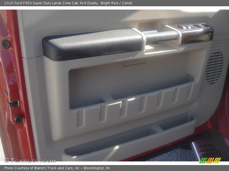 Bright Red / Camel 2010 Ford F450 Super Duty Lariat Crew Cab 4x4 Dually
