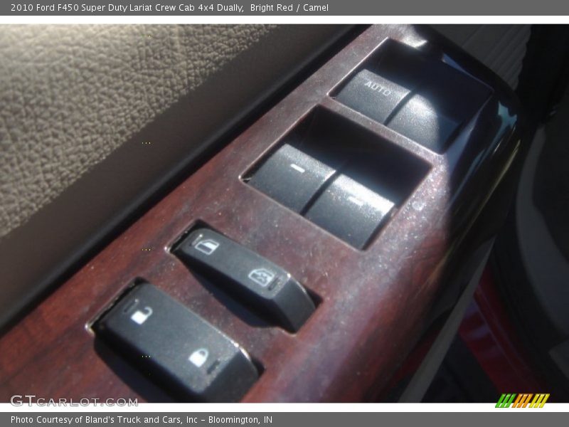 Bright Red / Camel 2010 Ford F450 Super Duty Lariat Crew Cab 4x4 Dually