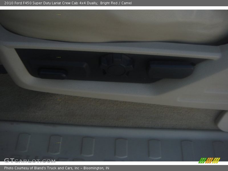 Bright Red / Camel 2010 Ford F450 Super Duty Lariat Crew Cab 4x4 Dually