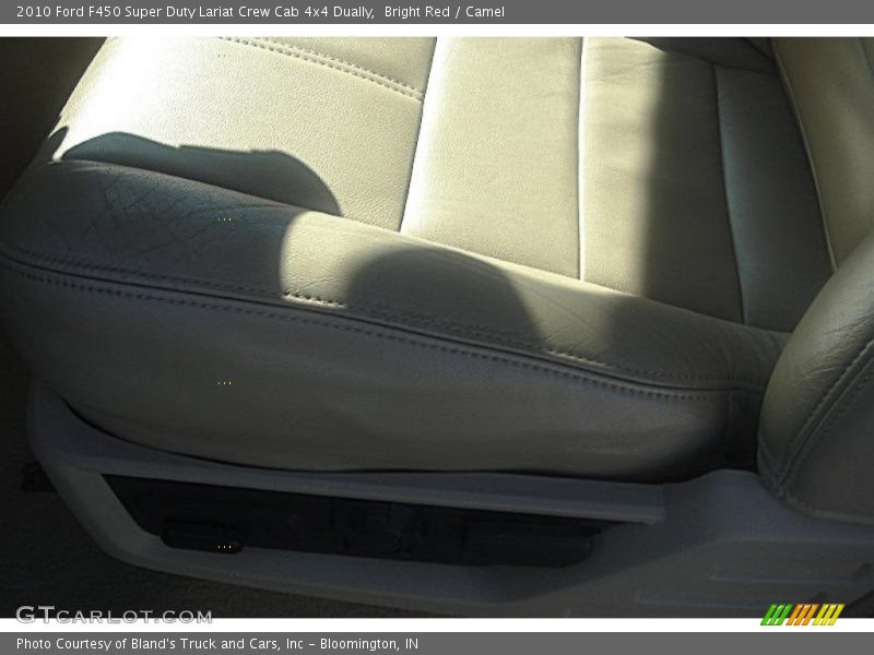 Bright Red / Camel 2010 Ford F450 Super Duty Lariat Crew Cab 4x4 Dually