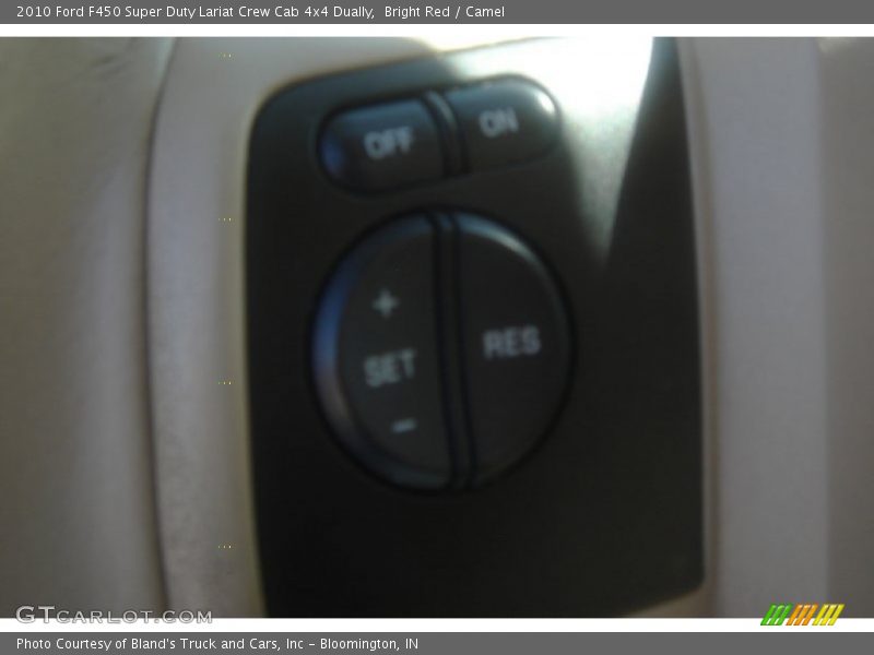 Bright Red / Camel 2010 Ford F450 Super Duty Lariat Crew Cab 4x4 Dually