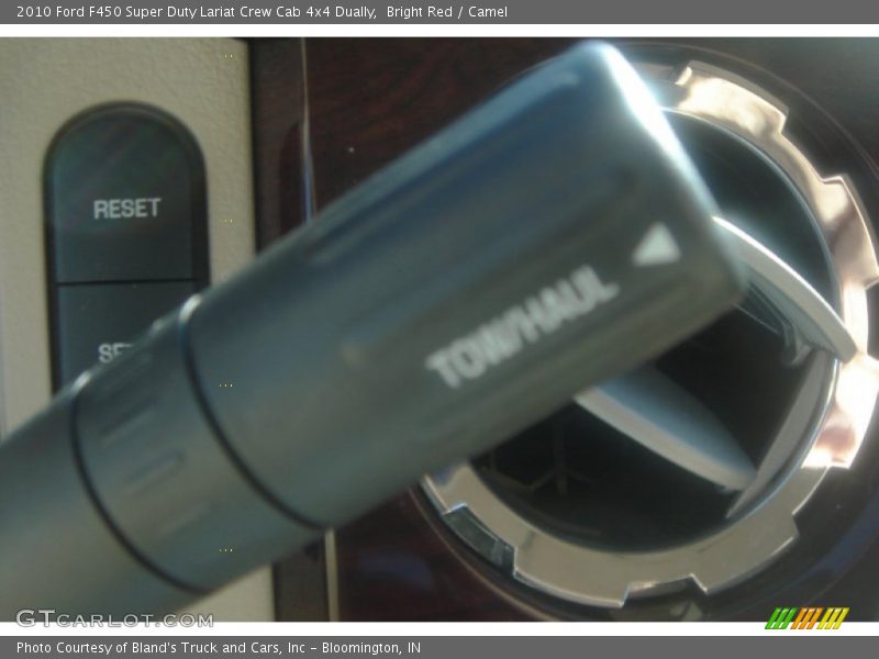 Bright Red / Camel 2010 Ford F450 Super Duty Lariat Crew Cab 4x4 Dually