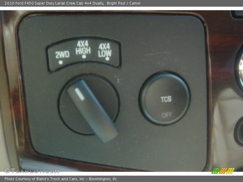 Bright Red / Camel 2010 Ford F450 Super Duty Lariat Crew Cab 4x4 Dually