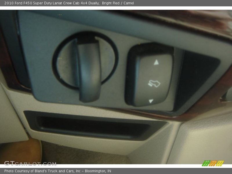 Bright Red / Camel 2010 Ford F450 Super Duty Lariat Crew Cab 4x4 Dually