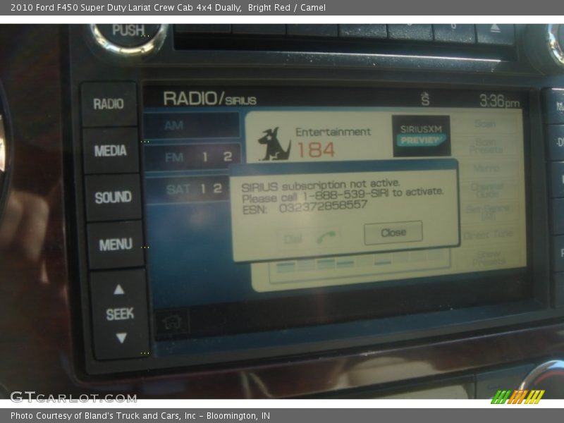 Bright Red / Camel 2010 Ford F450 Super Duty Lariat Crew Cab 4x4 Dually