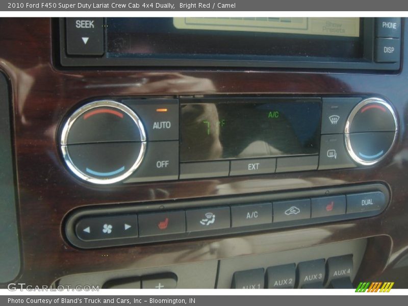 Bright Red / Camel 2010 Ford F450 Super Duty Lariat Crew Cab 4x4 Dually