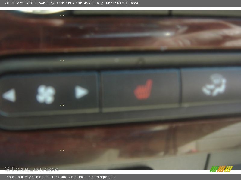Bright Red / Camel 2010 Ford F450 Super Duty Lariat Crew Cab 4x4 Dually