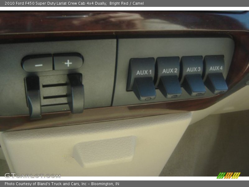 Bright Red / Camel 2010 Ford F450 Super Duty Lariat Crew Cab 4x4 Dually