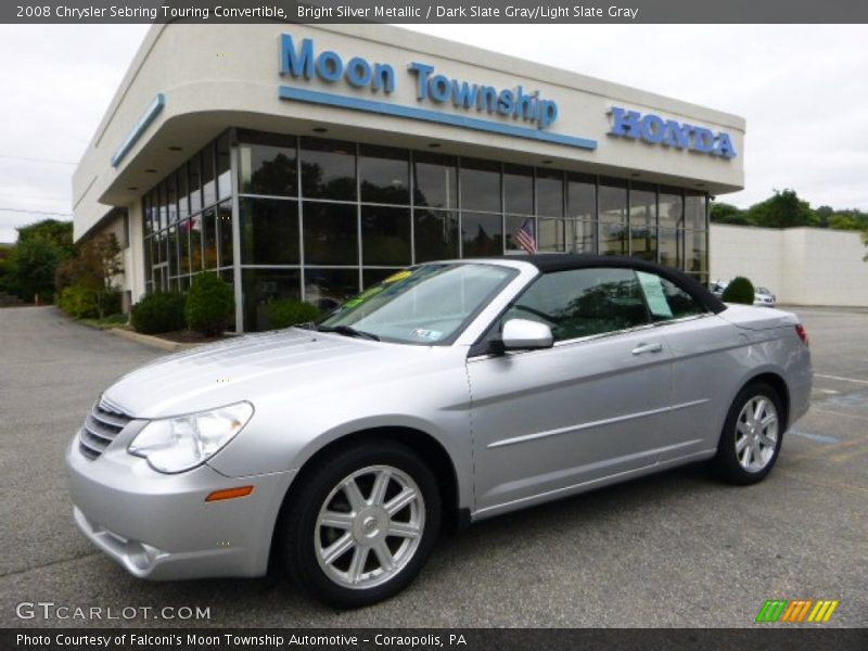 Bright Silver Metallic / Dark Slate Gray/Light Slate Gray 2008 Chrysler Sebring Touring Convertible