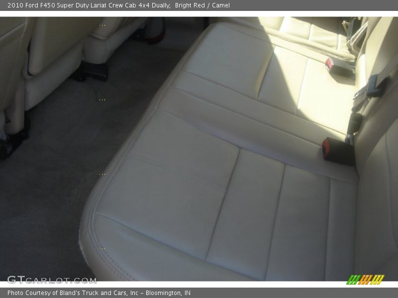 Bright Red / Camel 2010 Ford F450 Super Duty Lariat Crew Cab 4x4 Dually