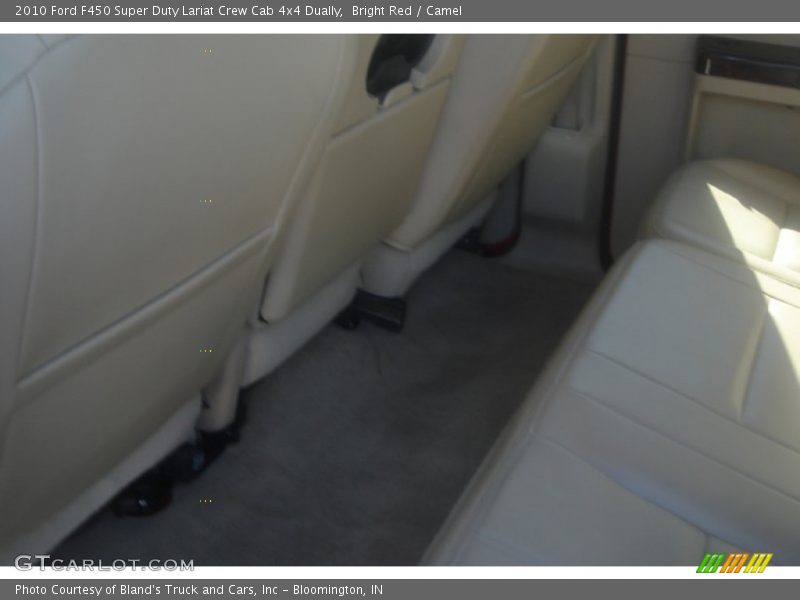 Bright Red / Camel 2010 Ford F450 Super Duty Lariat Crew Cab 4x4 Dually