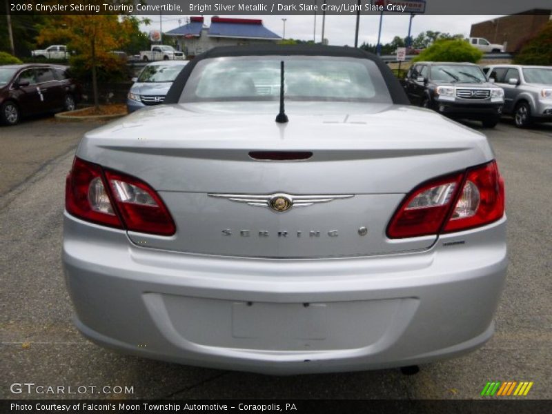 Bright Silver Metallic / Dark Slate Gray/Light Slate Gray 2008 Chrysler Sebring Touring Convertible