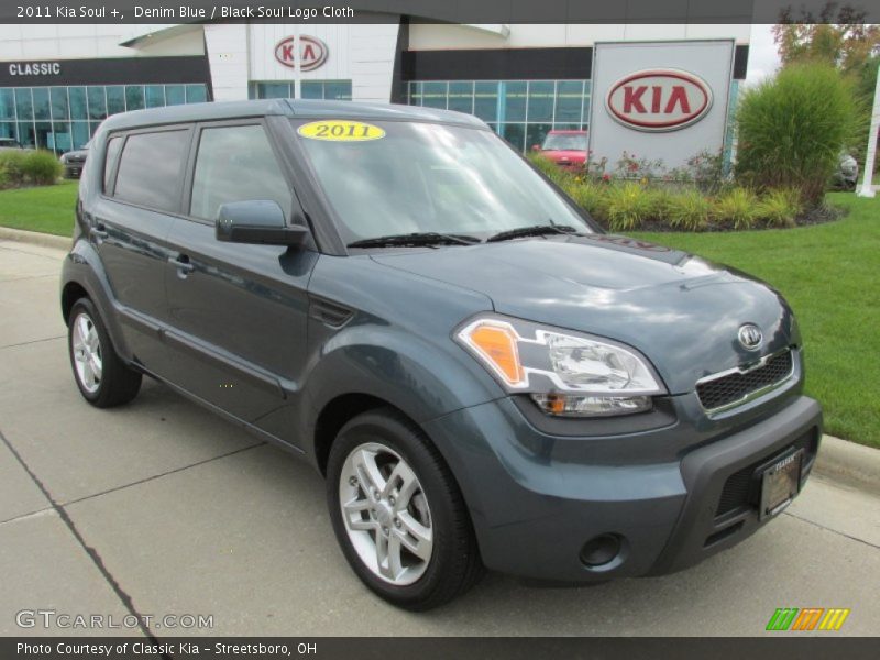 Denim Blue / Black Soul Logo Cloth 2011 Kia Soul +