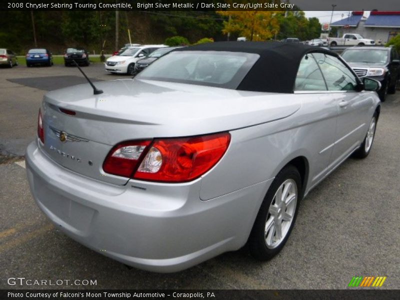 Bright Silver Metallic / Dark Slate Gray/Light Slate Gray 2008 Chrysler Sebring Touring Convertible